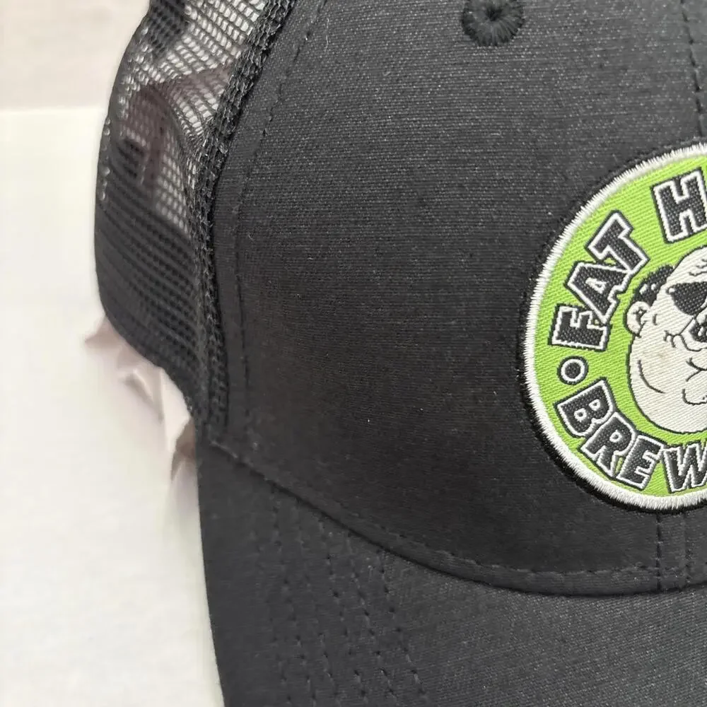 Fat Heads Brewery Black Hat Adjustable Strap In Back Excellent Condition - Picture 2 of 11